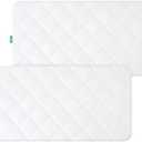 Waterproof Crib Mattress Protector 1 Pack Fitted Crib Sheets Cover Toddler Bed Mattress Pad Protector for Boys Girls, Skin-Friendly & 100% Absorbent Machine Wash