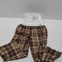 Ekouaer Women's Pajama Pants Pjs with Pockets 2XL, Brown Plaid