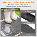 Dog Ramp for Car, 𝟕𝟏" 𝐋 × 𝟐𝟒" 𝐖 Ultra-Wide Aluminum Outdoor Pet Ramp for Medium & Large Dogs, High-Traction Coil Surface, 4-Fold Design, Ideal for SUVs, Trucks, and Stairs, 250 lb Capacity