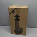 17.1" Solar Lighthouse with Rotating Beacon,Big Solar Powered Lighthouse,Outdoor Lighthouse Garden Decor, Waterproof Statue Figurines Outdoor Light House for Yard Lawn Patio Gifts (Yellow)