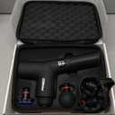 PROfit Percussion Muscle Massage Gun, Rechargeable Deep Tissue Full-Body Massager with Multiple Attachments