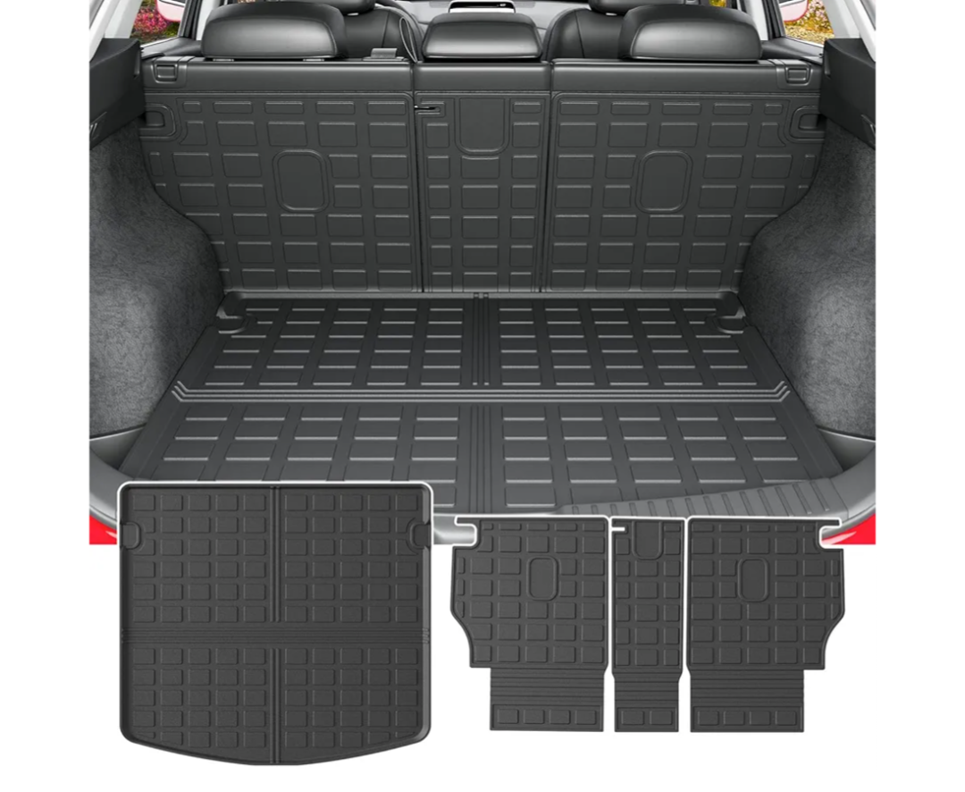 powoq Cargo Mat Compatible with 2023-2025 Mazda CX-5 Trunk Mat TPE Cargo Liner Backrest Trunk Liner Replacement for Mazda CX-5 2023 2024 2025 Accessories