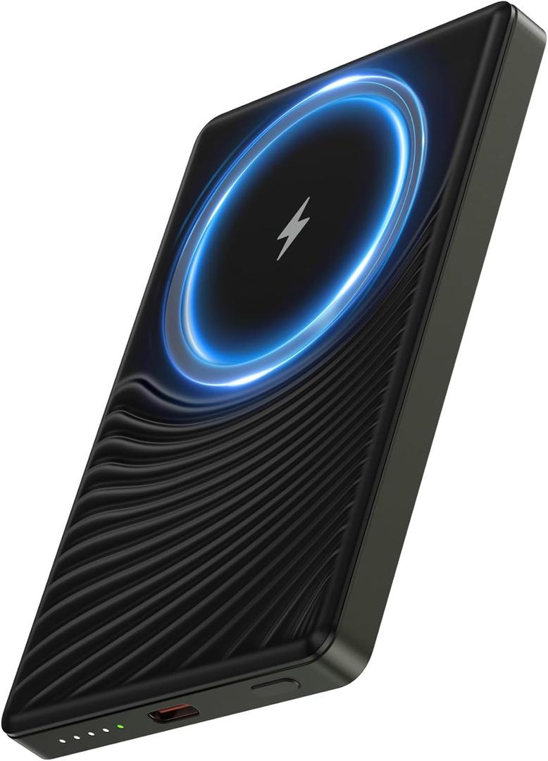 iPhone 16e Portable Power Bank, Mag Safe Wireless Charger for Apple iPhone 16 Pro Max 15 Plus, battery pack Magesafe charger cargador portatil telefonos for Samsung Galaxy S25 Ultra S24 FE Powerbank
