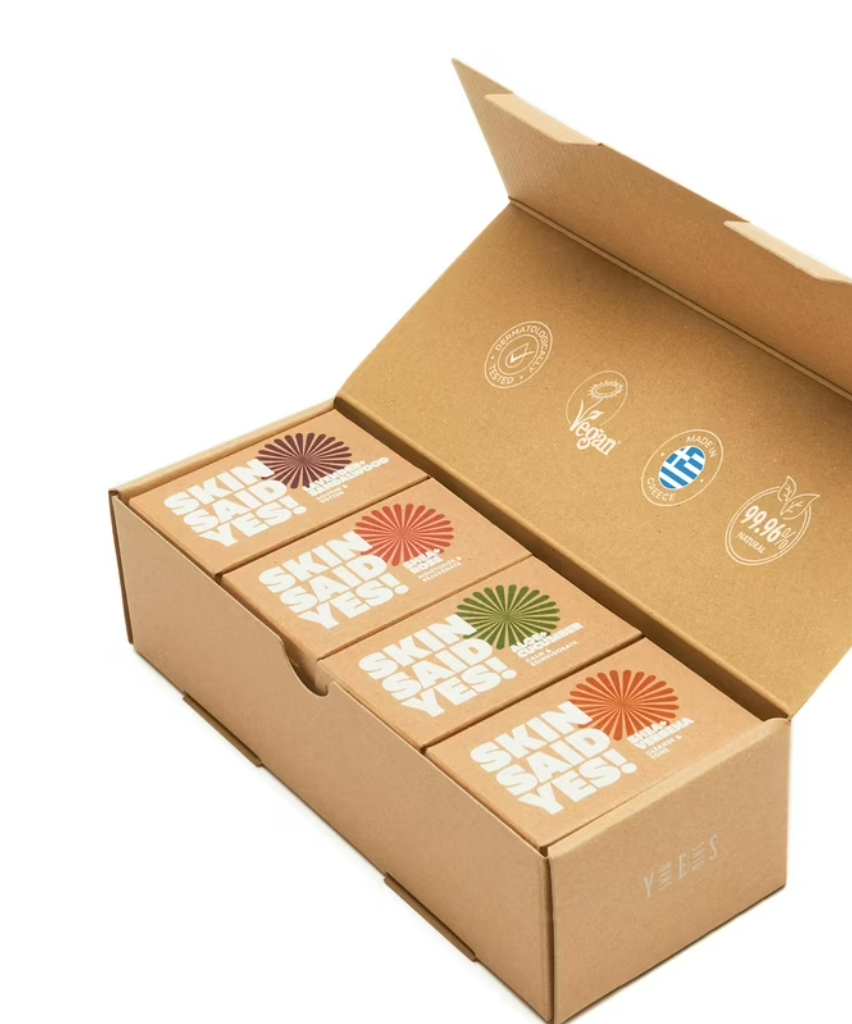 Skin Said Yes Organic Soaps Bars (Set of 8) - Shea Butter, Olive Oil, Lavander and Sandalwood, Aloe Vera & Cucumber Extract - All Natural & Vegan Bar Soap for Women, Jabones Artesanales Natura