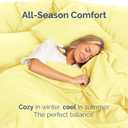 Full Size Flat Sheet - Hotel Quality Top Flat Bed Sheet Only - Ultra-Soft, Comfy Breathable & Cooling - Fade & Wrinkle Free - Easy-Care, Stain & Shrink Resistant Bedding - Easy-Fit & Oeko-Tex - Yellow