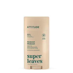 ATTITUDE Aluminum Free Deodorant, Natural Origin Ingredients, EWG Verified, Odor Control With Baking Soda, Twist & Glide, Dermatologically Tested, Vegan, Sandalwood & Cedar Scent, 2.64 Oz (2.64 Ounce (Pack of 1))