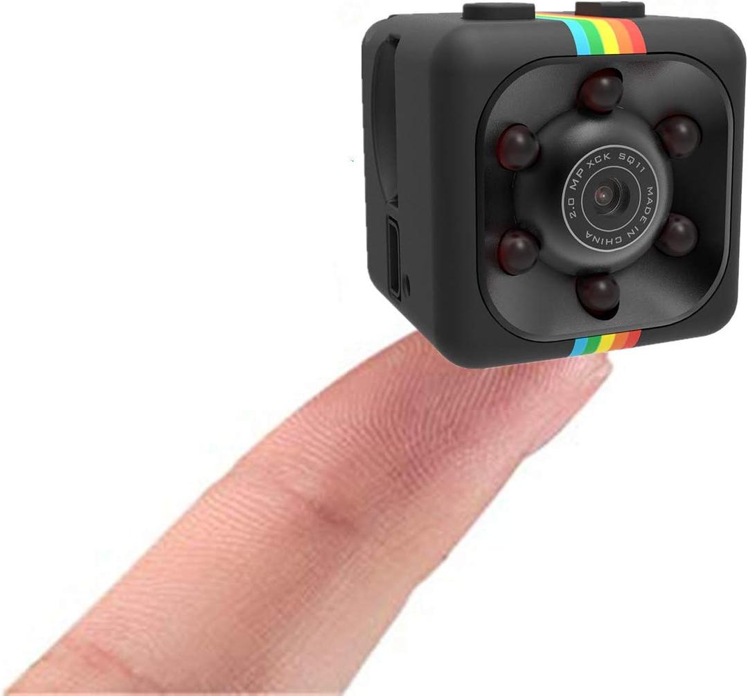 Mini Camera Nanny Cam Baby Camera Dashboard Cam Doorbell Cam 720P/1080P Cop Cam - SQ11 HD Camera Small Infrared Camera Night Vision No Wifi Needed Pocket Camera Bike Cam Tiny Helmet Cam