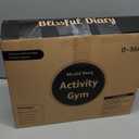 Blissful Diary Baby Play Gym Mat, Play Mat Activity Mat with 6 Detachable Toys for Stage-Based Sensory & Motor Skill Development, Easy to Install & Clean, Baby Essentials Gift, Sage Green