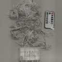 BrizLabs Snowflake Lights, 40 LED 16.08ft Christmas Lights with Remote, Twinkle Snowflake String Lights Battery Operated, 8 Modes Xmas Light Waterproof for Outdoor Indoor Tree Room Decor, Warm White