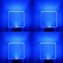 Blue Night Light Plug in, Dusk to Dawn Sensor Automatic On and Off, Decorative Wall Blue LED Night Lights for Adults Kids Room, Hallway,Bedroom, Stairs, Kitchen, Halloween Christmas Decor, 4 Pack