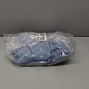 Womens Denim Shirts Frayed Raw Hem Collared Jean Shirts Trendy Long Sleeve Button Down Blouse with Pocket Streetwear, Size M