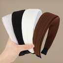 Headbands for Women 4Pcs Wide Headbands for Womens Hair Thick Head Band Non-slip HairBands Fashion Hair Accessories for Women Girls