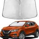 EcoNour Windshield Sunshade Compatible for Nissan Rogue Sport 2017-2022 2023 2024, Sun Visor for Front Windshield & Window Sun Shade Cover, UV Heat Blocker & Protector, Car Accessories