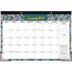 6 x Desk Calendar 2026-2027, Jan 2026 to June 2027, 18 Months Large Calendar 17" x 12" Desktop Wall Monthly Calendar for Home School Office