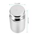 FUNSUEI 5 KG Calibration Weight, Precision Class M1 Scale Calibration Weight, Calibration Weight for Digital Scale, Chrome Finish, Carbon Steel, Silver