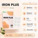 Iron Support Topical Patch – Natural Alternative, Easy to Use, 60 Days Supply – Sugar-Free, Latex-Free – Ideal for Energy & Vitality