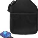 KEUYE Black Pickleball Paddle Cover Compatible with Most Selkrik and Joola, Perfect Size - 9X 12 Inches for Pickleball Bag Compatible with Most Selkrik and Joola with Zipper (1pcs)