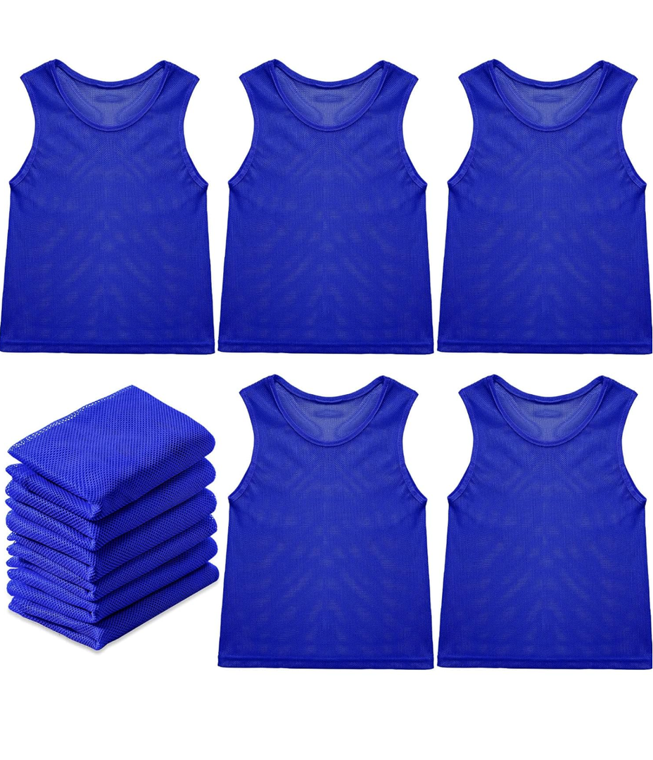 35 Pcs Soccer Pinnies Pennies Jersey Scrimmage Vest Sports Practice Jersey Mesh Basketball Vest for Youth Adult Kids