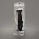 Sport Silicone Band Compatible with Apple Watch, Adjustable, Soft Rubber (Black)