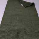 AMOAMI Waffle Bathroom Runner Rug Super Absorbent Bath Mats Non Silp Machine Washable Bathroom Mat Soft Bath Rugs with Tassels Front of Bathtub, Sink, Dark green 24"x48."