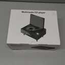 CD Player Portable with Bluetooth, Rechargeable CD Players Retro Suitcase CD Music Player with HiFi Speakers Desktop CD Player for Home Car Study Travel (White)