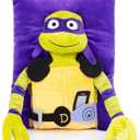 Jay Franco Nickelodeon Teenage Mutant Ninja Turtles Donatello 3D Snuggle Pillow - Super Soft Plush Pillow - Measures 13 Inches