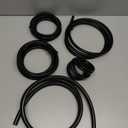 Shineyoo Silicone Vacuum Tubing Hose 6.6 FT, 1/8" 5/32" 1/4" 5/16" 3/8" ID High Performance 130PSI, Engine Automotive Vacuum Silicone Hose Line 5PCS