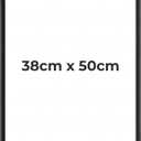 Black Picture Frame 38x50 cm Handmade Wooden Frame
