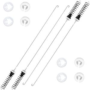 Upgraded WTW4850HW1 WTW4855HW1 WTW4955HW1 Washer Suspension Rods Fit for Whirlpool Maytag Washer WTW4855HW2 WTW4855HW3 WTW4950HW0 MVWC465HW3 WTW4655JW1 WTW4950HW1 WTW4950HW2 WTW4955HW2 WTW4955HW3