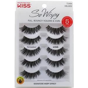 Kiss So Wispy Pompadour Lashes 5 Pairs (Pack of 3)