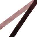 2 x Abbaoww 10 Yards Coffee Velvet Ribbon 1 Inch Wide Single Face Velvet Ribbon for Christmas Wreath Decoration Gift Wrapping DIY Project Bow Making