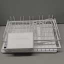 Multifunctional Dish Drying Rack - Rustproof, 2-Tier Dish Racks with Drainboard, Space-Saving Design, Utensil & Cup Holder for Kitchen Counter, White