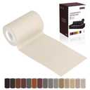 Leather Repair Patch Tape, Ivory 3 x 61 Inches Self Adhesive Leather Repair Kit for Furniture, Car Seat,Vinyl Leather Repair Kit for Office Chairs,Couch, Sofa, Luggage