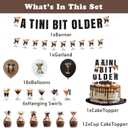 2 x Espresso Martini Bow Birthday Party Decorations, A Tini Bit Older Espresso Banner, Cake Topper, Olive Espresso Balloons, Satin Ribbon Bow Decor for Martini Themed Party, Martini Bachelorette Party