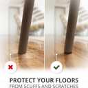 Felt Furniture Pads X-PROTECTOR - 48 Premium Floor Protector Chair Felts for Feet Wood Floors Best Hardwood Protect Your Hard Floors! (Brown) (48 PCS 1" Brown, Round)