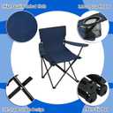 Huwena 10 Pack Folding Camping Chairs with Cup Holder and Carry Bags, Portable Outdoor Lawn Chairs Bulk for Picnic Party Backyard Events Beach Outdoor Activities, 19.7 X 19.7 X 31.5 Inches