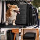 Folding Dog Ramp for Car SUV Truck, 17.3" x 63" Portable Pet Ramp for Large Dogs, Lightweight Non-Slip Dog Car Ramp, Sturdy Dog Ramp for Cars and High Beds, Easy to Carry and Store