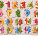 Wooden Number Puzzle for Toddlers 3+ Years Old – Montessori Counting & Math Learning Toy with Board & Blocks, Educational Preschool Gift for Boys & Girls