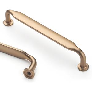 Asidrama 10 Pack 5 Inch(128mm) Champagne Bronze Kitchen Cabinet Handles, Cabinet Pulls Kitchen Cabinet Hardware for Cupboard Drawer Pulls (5" Hole Center)