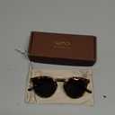 WearMe Pro - Women's Polarized, Round Retro, Double-Bridge Vintage Sunglasses