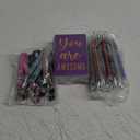 PerKoop 48 Pcs Inspirational Gifts Set Inspirational Quote Notepads 3 x 5 Inch Motivational Ballpoint Pens Keychains Bulk Colorful Journal Notebooks for School Office Party Favor Supplies