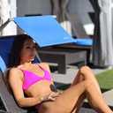 SHADESY-1 Blue Lightweight Portable Lounge Chair Outdoor Sunshade (Sunshade ONLY Chair NOT Included)