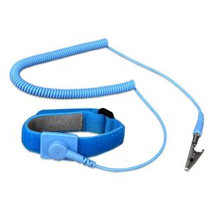 Anti Static Wrist Strap, 11" Anti Static Wristband Grounding Bracelet with Alligator Clip and Extendable Long Cable, Fits Wrist Circumference 6" to 8.5" [Blue] (Regular Size)