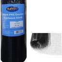 Black PVC Coated Hardware Cloth 24 Inch x 50 Foot -1/2 Inch x 1/2 Inch 19GA
