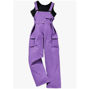 WDIRARA Girl's Two Piece Denim Overalls Clothing Set Round Neck Sleeveless Workwear with Pockets Size 10Y