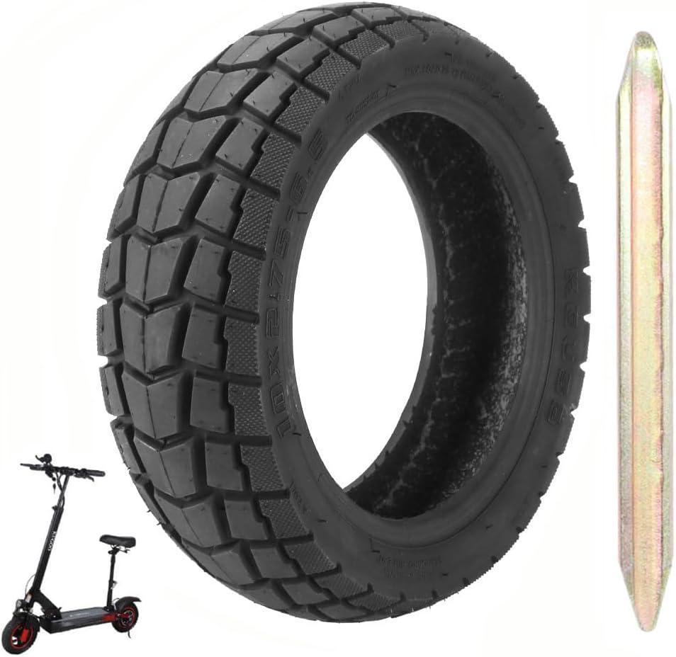 10x2.75‑6.5 Electric Scooter Tire Tubeless Tire 10 Inch Off-Road Tubeless Tyre 10x2.70-6.5 Vacuum Tire for Speedway 5 Dualtron 3 Electric Hover-1 Alpha JOYOPR S Hiboy Titan PRO Shock Absorption