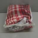 Beautyrest Plush to Sherpa Reversible Electric Blanket, Built-in Soft Button Controller, Auto Shut Off, Multi Heat Setting, UL Certified, Machine Washable Heated Throw, 50x60 Red Plaid