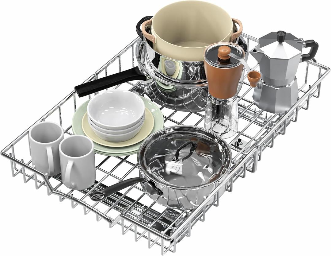 Simple Houseware Under Cabinet Pull Out Sliding Shelf Drawer Organizer, 21" D x 14" W