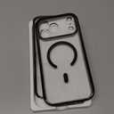 Miracase for iPhone 17 Pro Max Case 6.9" Full-Body Phone Case with Built-in Glass Screen Protector& Full Camera Protector,[Magnetic with MagSafe] Drop Proof 17 ProMax Cover, Clear Black