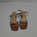 Women's Sandals Strappy Heels for Women Dressy Open Square Toe Comfort Chunky Block Heel Dress Shoes for Prom Party Wedding 9.5